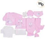 Σετ Ρούχων Βρεφικό Maria Shop 0-3μην. Για Κορίτσι Βαμβακερό