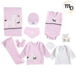 Σετ Ρούχων Βρεφικό Maria Shop 0-3μην. Για Κορίτσι Βαμβακερό