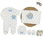 Σετ Ρούχων Βρεφικό Maria Shop 0-3μην. Για Αγόρι Βαμβακερό