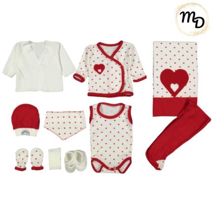 Σετ Ρούχων Βρεφικό Maria Shop 0-3μην. Για Κορίτσι Βαμβακερό