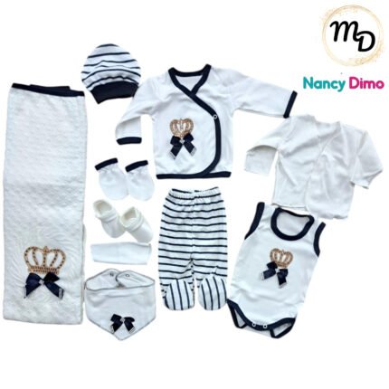 Σετ Ρούχων Βρεφικό Maria Shop 0-3μην. Για Αγόρι Βαμβακερό