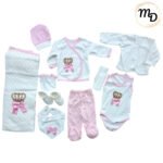Σετ Ρούχων Βρεφικό Maria Shop 0-3μην. Για Κορίτσι Βαμβακερό