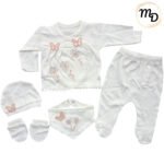 Σετ Ρούχων Βρεφικό Maria Shop 0-3μην. Για Κορίτσι Βαμβακερό