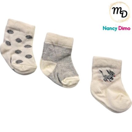 Καλτσάκια 0-6μην. Βαμβακερά 3αδα Maria Shop Για Αγόρι