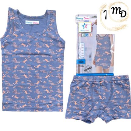 Σετ Φανελάκι – Boxer Παιδικό Νο 4-5 Βαμβακερό 95% Elastan 5%