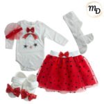 Σετ Ρούχων Βρεφικό Maria Shop 6μην. Για Κορίτσι Βαμβακερό