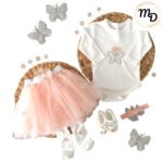 Σετ Ρούχων Βρεφικό Maria Shop 6μην. Για Κορίτσι Βαμβακερό