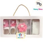 Παπούτσι Με Κορδέλα και Καλσόν Maria Shop Για Κορίτσι 0-6 μηνών Βαμβακερό