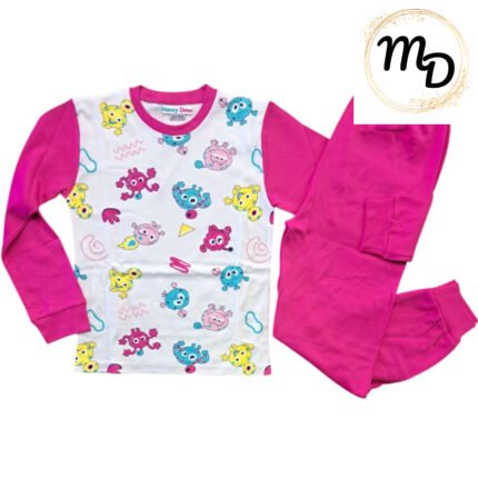 Πυζάμα Παιδική 8-9χρ Maria Shop Για Κορίτσι Interlock Βαμβακερή