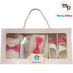 Παπούτσι Με Κορδέλα και Καλσόν Maria Shop Για Κορίτσι 0-6 μηνών Βαμβακερό