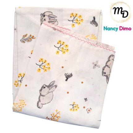 Πάνα Βρεφική Μουσελίνα 80x90cm Maria Shop Για Κορίτσι Βαμβακερή