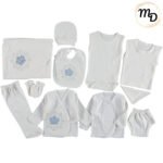 Σετ Ρούχων Βρεφικό Maria Shop 0-3μην. Για Αγόρι Βαμβακερό