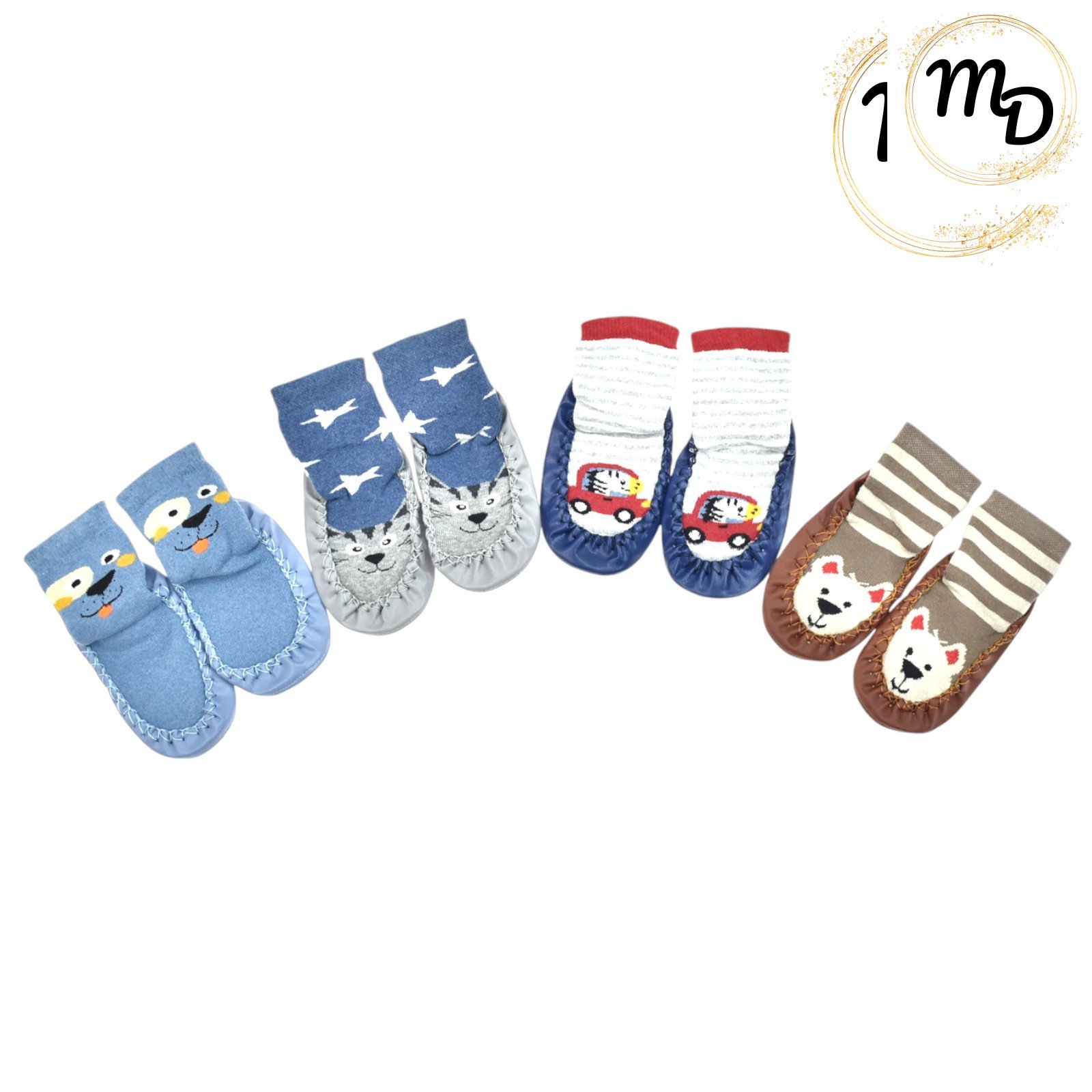 01-21__1850-o1 Καλτσοπαντοφλάκια Maria Shop 12αδα Για Αγόρι Νο 16-17/18-19/20-21 - Image 1