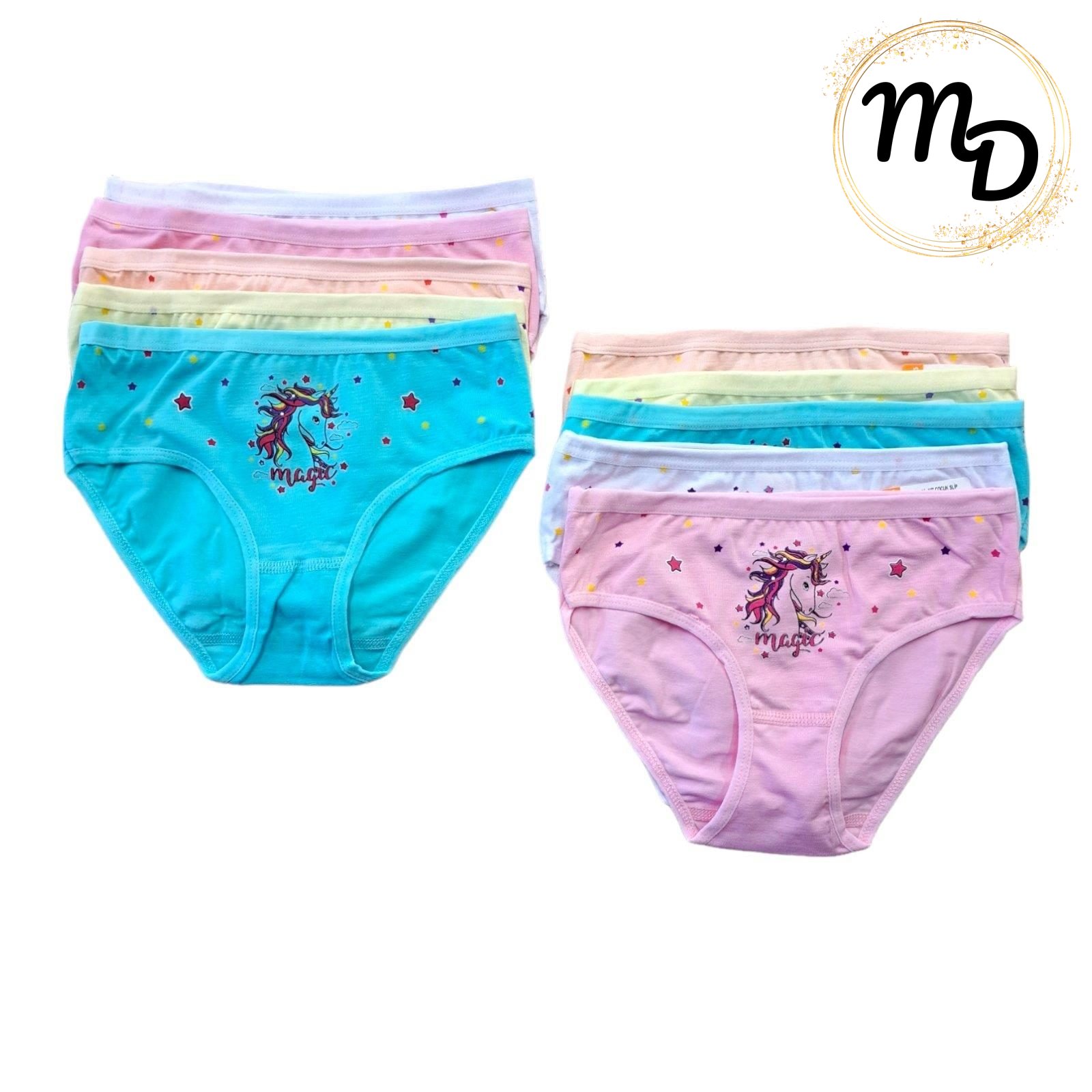 01-3390-o1-1 Κυλοτάκι Παιδικό 10αδα Νο 5-6 Βαμβακερό 100% - Image 1