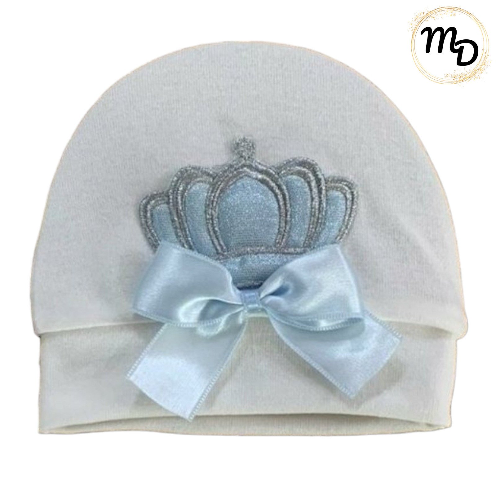 01-3410-o1 Σκουφάκι 0-6μην. Βρεφικό Maria Shop Για Αγόρι Βαμβακερό - Image 1