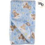 Κουβέρτα Βρεφική Κούνιας 130x105cm Σε Κουτί Maria Shop Για Αγόρι Βελουτέ