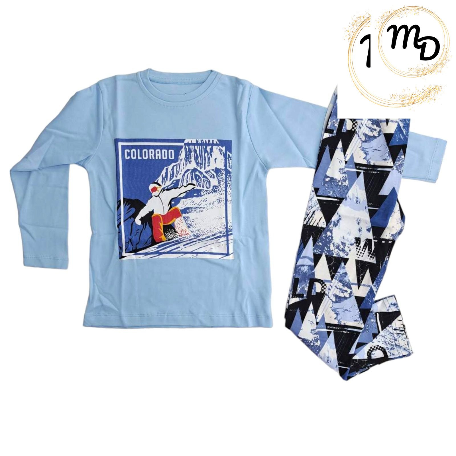 01-4072-o1 Πυζάμα Παιδική 7-8χρ. Maria Shop Για Αγόρι Βαμβακερό - Image 1