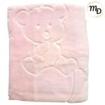 Κουβέρτα Βρεφική Κούνιας 130x105cm Σε Κουτί Maria Shop Για Κορίτσι Βελουτέ