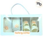 Παπούτσι Με Κορδέλα και Καλσόν Maria Shop Για Κορίτσι 0-6 μηνών Βαμβακερό