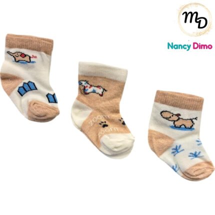 Καλτσάκια 0-6μην. Βαμβακερά 3αδα Maria Shop Για Αγόρι