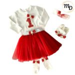 Σετ Ρούχων Βρεφικό Maria Shop 1χρ.Για Κορίτσι Βαμβακερό