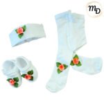 Παπούτσι Με Κορδέλα και Καλσόν Maria Shop Για Κορίτσι 0-6 μηνών Βαμβακερό - Image 2