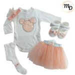 Σετ Ρούχων Βρεφικό Maria Shop 6μην. Για Κορίτσι Βαμβακερό