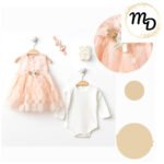 Σετ Βρεφικό Φόρεμα Maria Shop 6-9μην Για Κορίτσι Βαβμβακερό