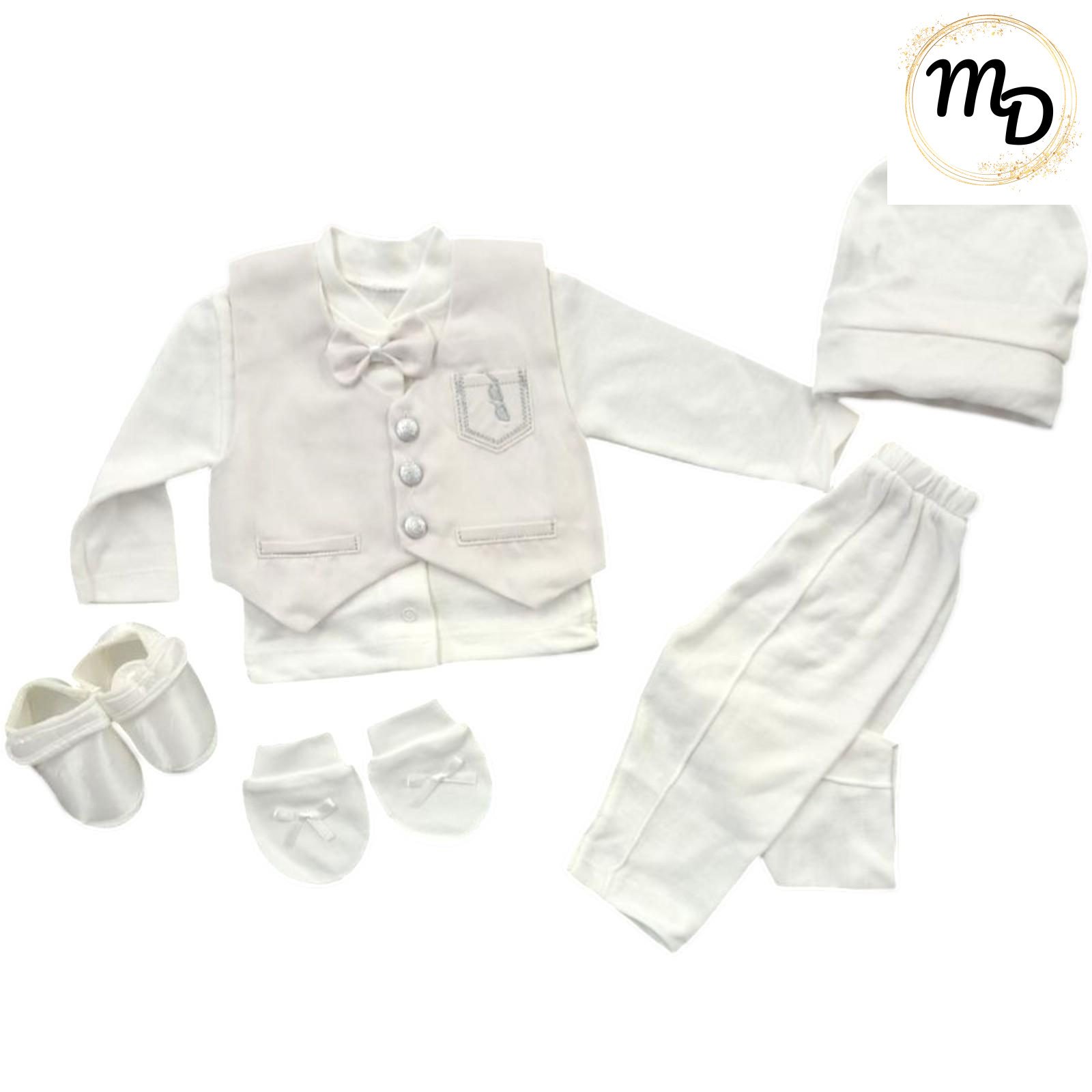 01-5376-o1-1 Σετ Ρούχων Βρεφικό Maria Shop 6μην. Για Αγόρι Βαμβακερό - Image 1