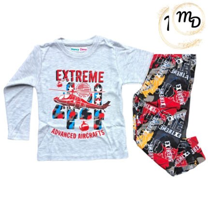 Πυζάμα Παιδική 7χρ. Maria Shop Για Αγόρι Βαμβακερό