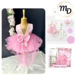 Σετ Βρεφικό Φόρεμα Maria Shop 6-9μην Για Κορίτσι Βαβμβακερό