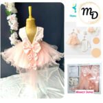 Σετ Βρεφικό Φόρεμα Maria Shop 6-9μην Για Κορίτσι Βαβμβακερό