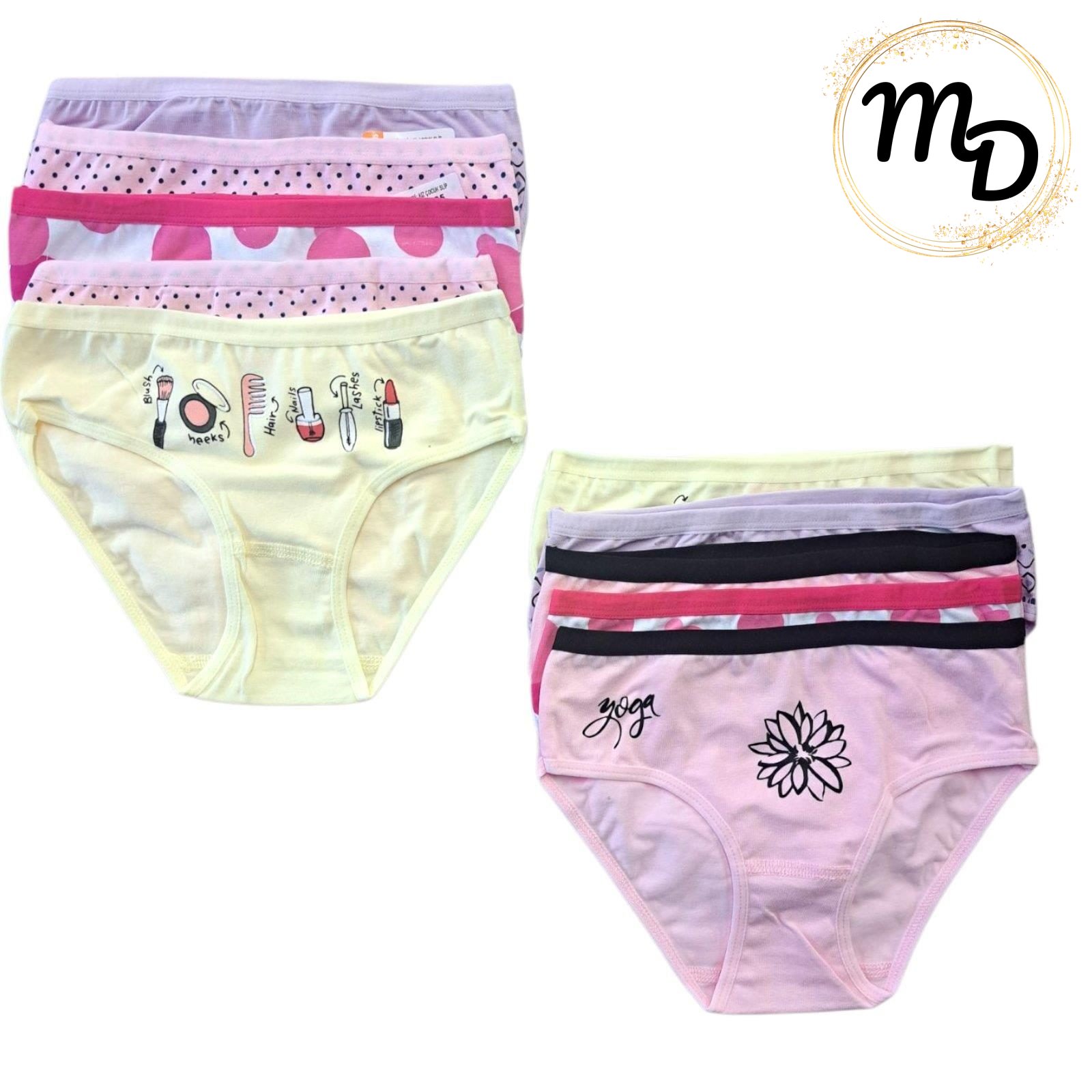 01-6190-o1-1 Κυλοτάκι Παιδικό 10αδα Νο 7-8 Βαμβακερό 100% - Image 1