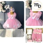 Σετ Βρεφικό Φόρεμα Maria Shop 6-9μην Για Κορίτσι Βαβμβακερό