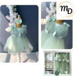 Σετ Βρεφικό Φόρεμα Maria Shop 6-9μην Για Κορίτσι Βαβμβακερό