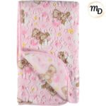 Κουβέρτα Βρεφική Κούνιας 130x105cm Σε Κουτί Maria Shop Για Κορίτσι Βελουτέ
