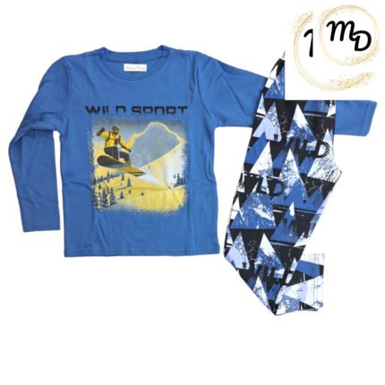 Πυζάμα Παιδική 7χρ. Maria Shop Για Αγόρι Βαμβακερό