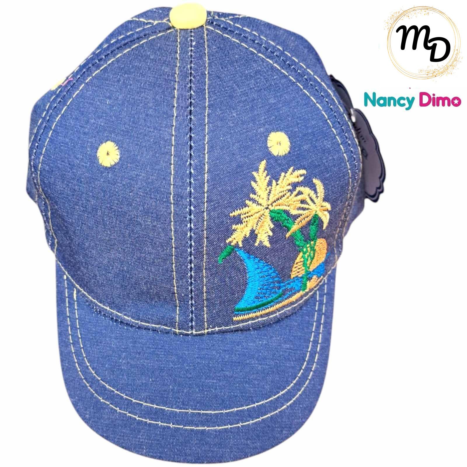 01-7527-o1-2 Καπέλο BEBE Maria Shop Για Αγόρι Βαμβακερό Jockey - Image 1