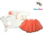 Σετ Ρούχων Βρεφικό Maria Shop 1χρ. Για Κορίτσι Βαμβακερό