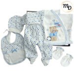 Σετ Ρούχων Βρεφικό Maria Shop 0-3μην. Για Αγόρι Βαμβακερό