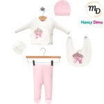 Σετ Ρούχων Βρεφικό Maria Shop 0-3μην. Για Κορίτσι Βαμβακερό