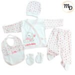 Σετ Ρούχων Βρεφικό Maria Shop 0-3μην. Για Κορίτσι Βαμβακερό