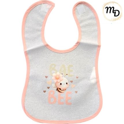 Σαλιάρα Αδιάβροχη Με Αυτοκόλλητο 6αδα Maria Shop Για Κορίτσι Βαμβακερή