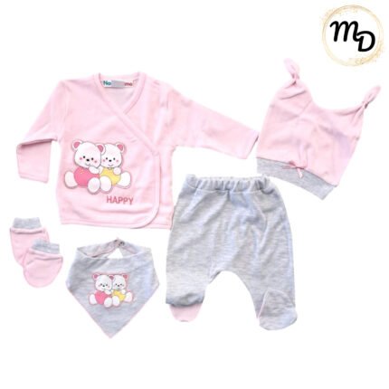 Βρεφικό Σετ 0-3μην. Maria Shop Για Κορίτσι Βαμβακερό