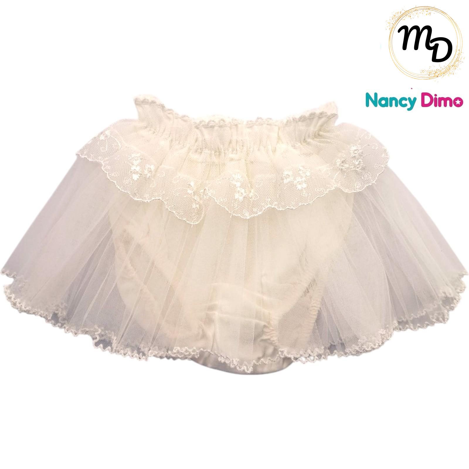 03-1249-o1 Βρακάκι Φιγούρας Βαμβακερό Με Δαντέλα 1-2-3χρ. Maria Shop Για Κορίτσι - Image 1