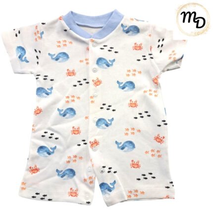 Ολόσωμο Φορμάκι Maria Shop 3-6-9μην Για Αγόρι Βαμβακερό