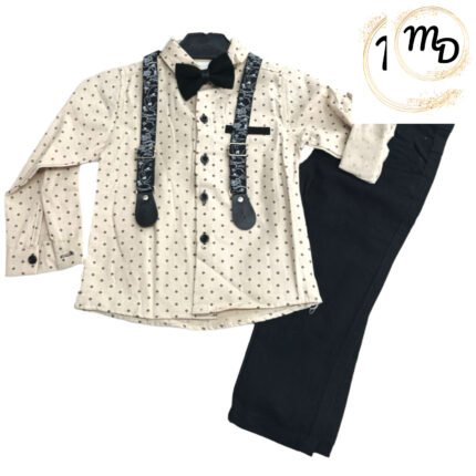 Σετ Παιδικό Με Πουκάμισο Maria Shop 1-2-3-4χρ.Για Αγόρι Βαμβακερό