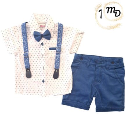 Σετ Παιδικό Με Πουκάμισο 5-6-7-8χρ. Maria Shop Για Αγόρι Βαμβακερό